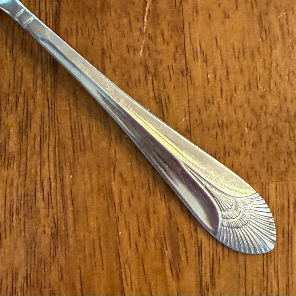 Vintage Art Deco Stainless Salad Fork Replacement Craft Jewelry 7.5” Retro Style